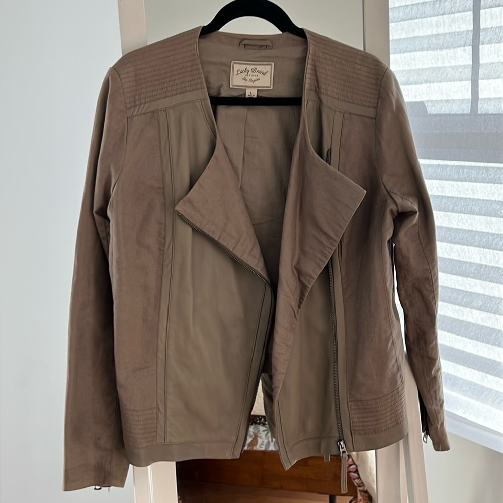 LIKE NEW! Lucky Brand Leather Jacket